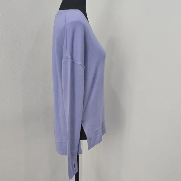 NWT - ATHLETA SERENDIPITY BLUE SOFT Athleta Coaster Luxe Sweatshirt - Picture 7 of 13